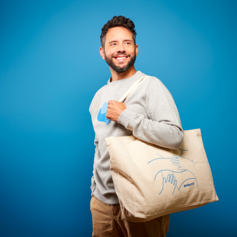 Sac cabas Mains aux couleurs de Handicap International