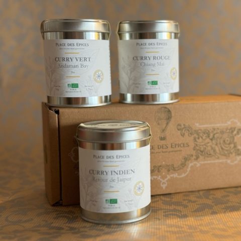 Coffret 3 épices curry