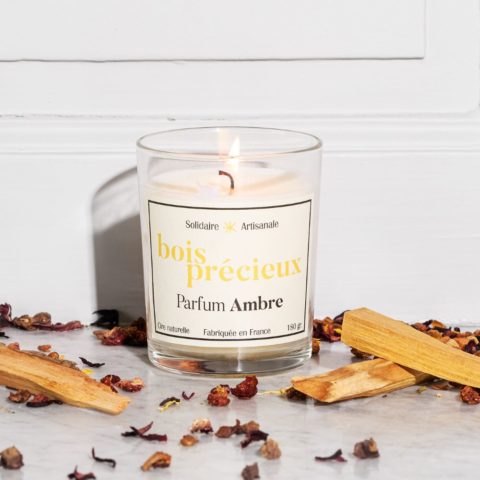 Bougie parfumée à l'ambre
