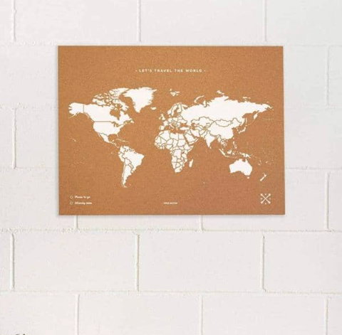 Carte du monde en liège