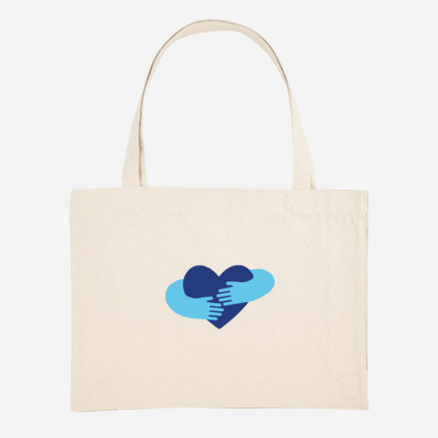 Sac cabas Cœur aux couleurs de Handicap International