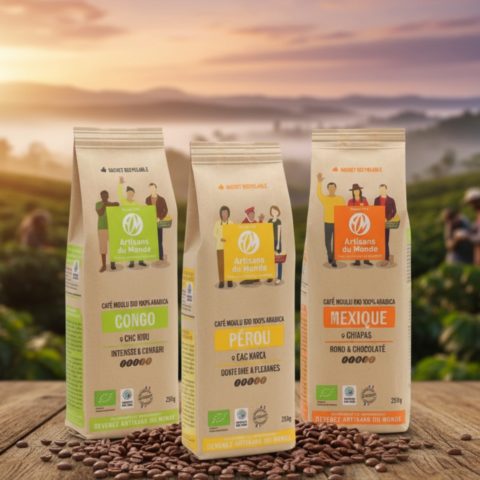 Lot de 3 cafés moulus