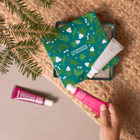 Coffret 3 crèmes mains - Figue, Rose, Coton