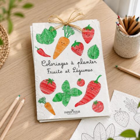 Cahier de coloriage à planter « Fruits & Légumes »