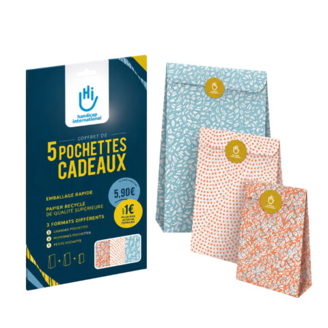 Coffret de 5 pochettes cadeaux